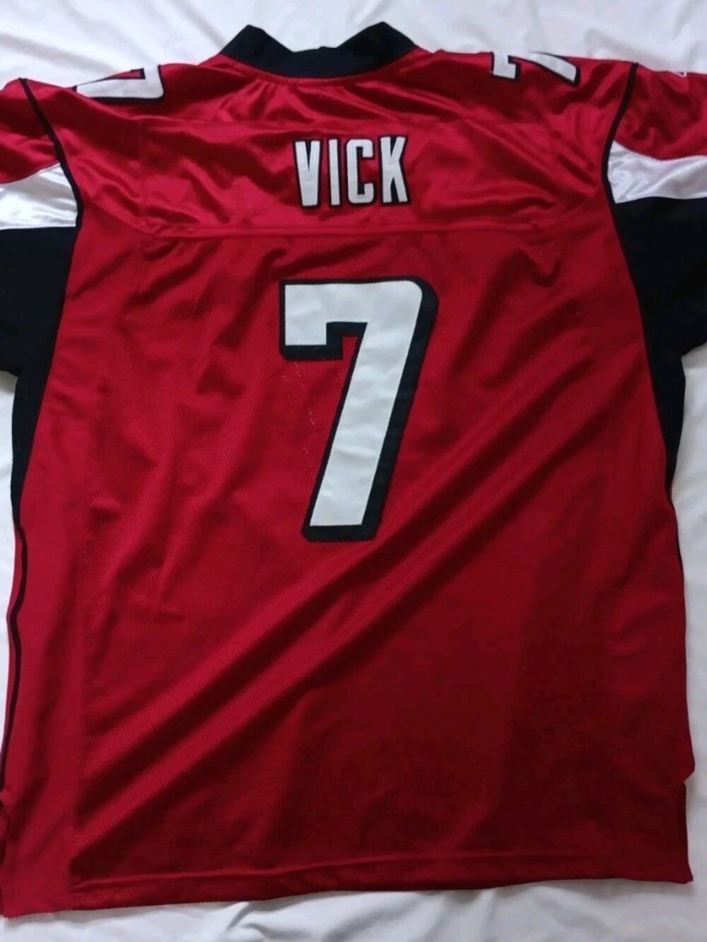 Michael Vick Atlanta Falcons Jersey #7 NFL Reebok Men Red Jersey Size 52